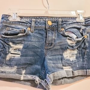 Aeropostale midi denim shorts